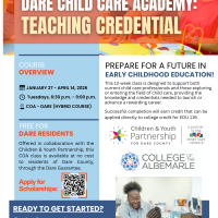 Children and Youth Partnership, Children & Youth Partnership teams with COA-Dare to offer Child Care Academy