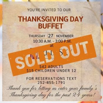 Red Sky Casual Dining & Cocktails, Thanksgiving Buffet 2025