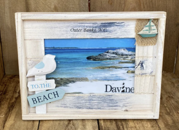 Cotton Gin, "To The Beach" Picture Frame