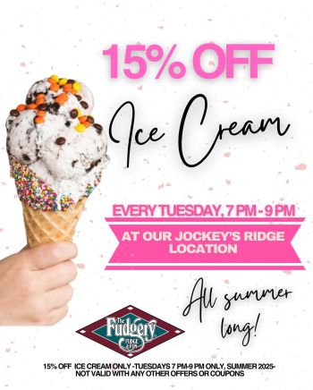 The Fudgery, 15% Off Ice Cream Happy Hour