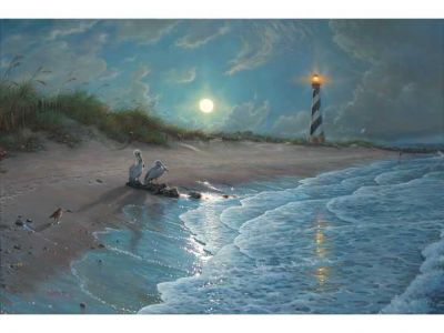 Mark Keathley Moonlit Cove Painting