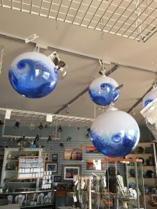 Wave glass ornaments